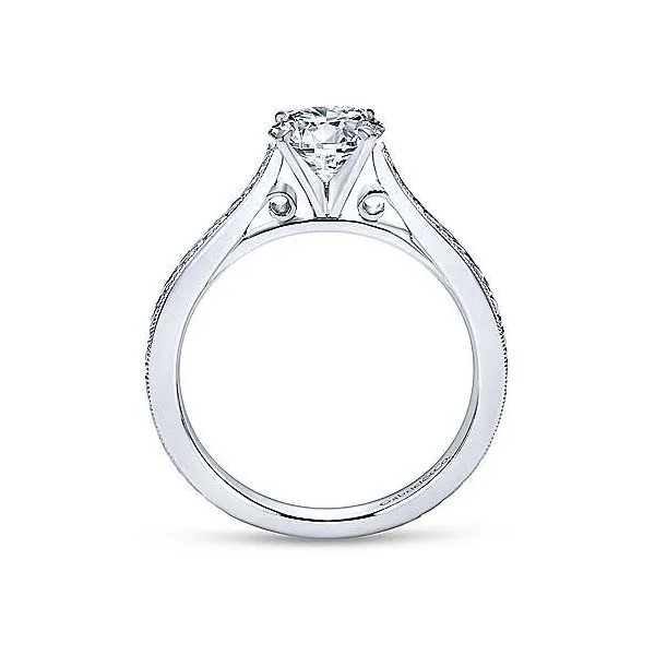 14K White Gold Diamond Engagement Mounting Image 2 Your Jewelry Box Altoona, PA