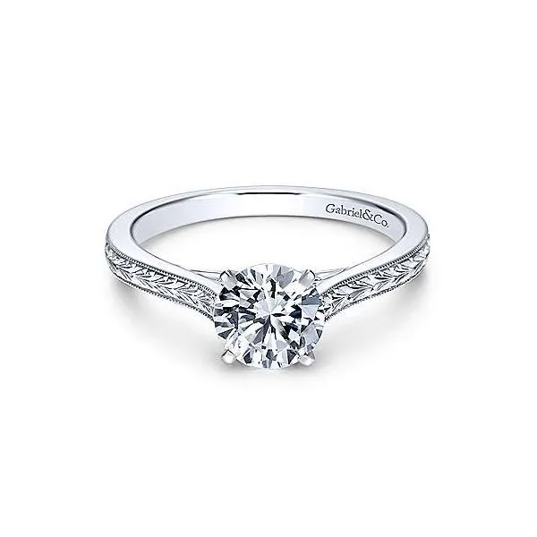 14K White Gold Diamond Engagement Mounting Your Jewelry Box Altoona, PA
