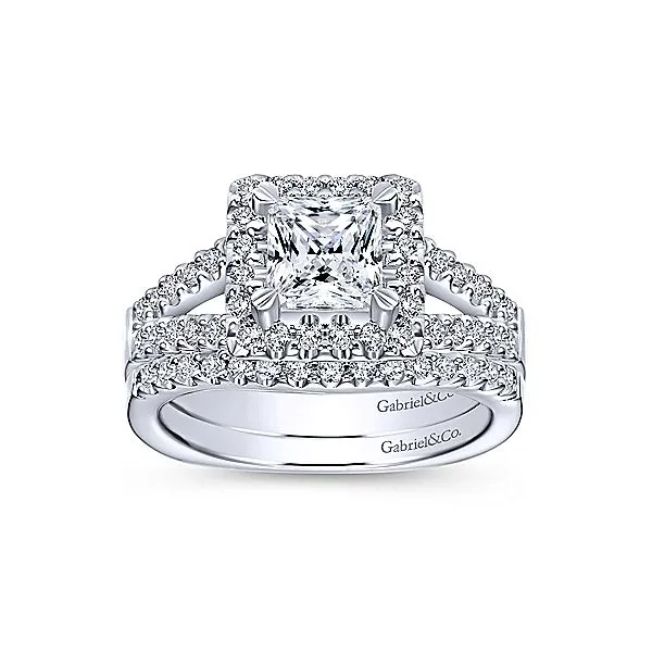 Gabriel & Co Princess Cut Diamond Engagement Mounting Image 4 Your Jewelry Box Altoona, PA
