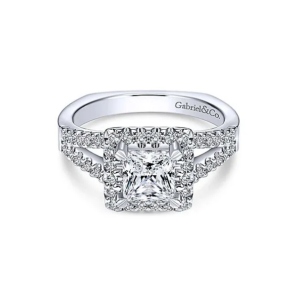 Gabriel & Co Princess Cut Diamond Engagement Mounting Your Jewelry Box Altoona, PA
