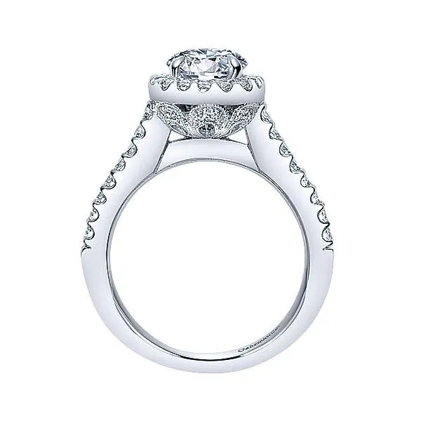 Gabriel & Co Crown Diamond Engagement Ring Image 2 Your Jewelry Box Altoona, PA