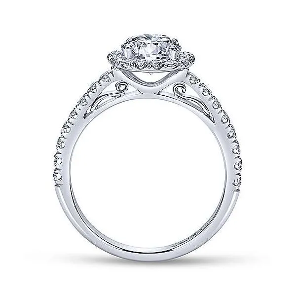 Gabriel & Co Diamond Halo Engagement Mounting Image 2 Your Jewelry Box Altoona, PA