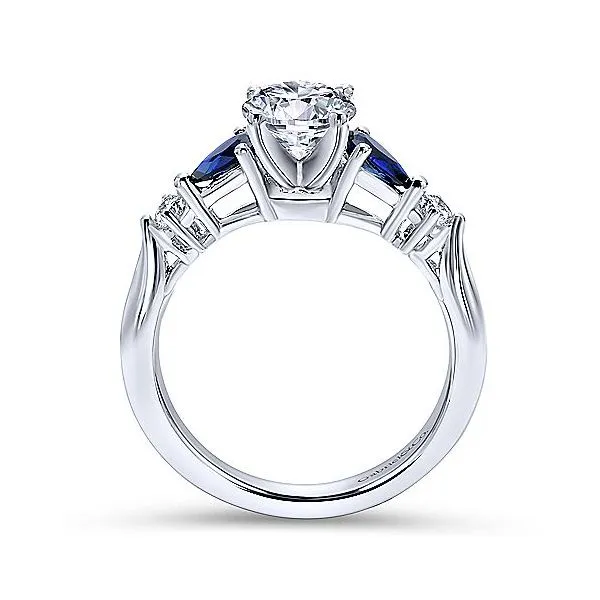 Gabriel & Co Sapphire and Diamond Engagement Ring Image 2 Your Jewelry Box Altoona, PA