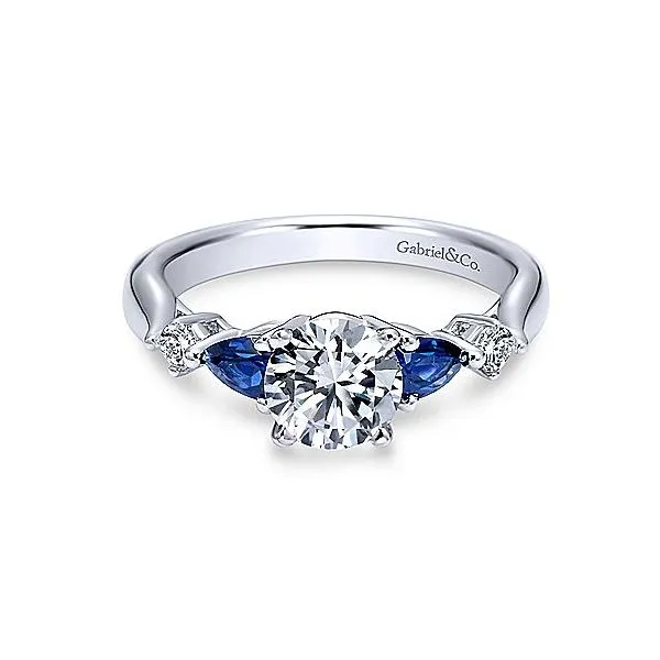 Gabriel & Co Sapphire and Diamond Engagement Ring Your Jewelry Box Altoona, PA