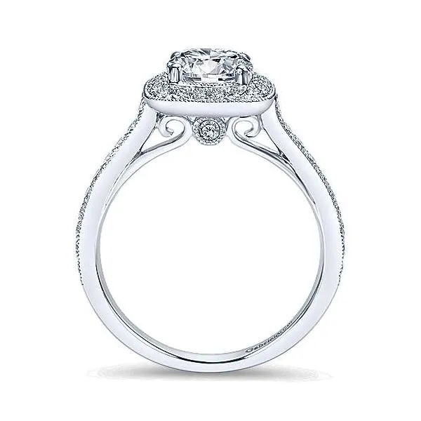 Gabriel & Co Diamond Halo Engagement Ring Image 2 Your Jewelry Box Altoona, PA