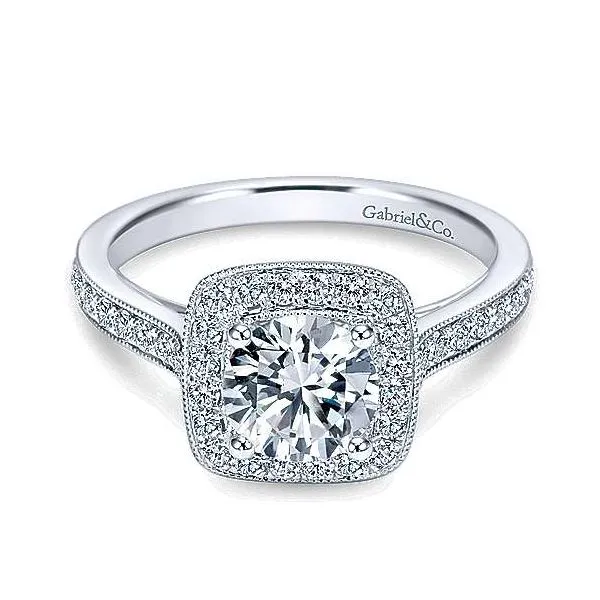 Gabriel & Co Diamond Halo Engagement Ring Your Jewelry Box Altoona, PA