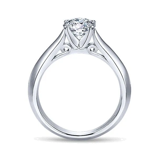 14K White Gold Solitaire Mounting Image 2 Your Jewelry Box Altoona, PA