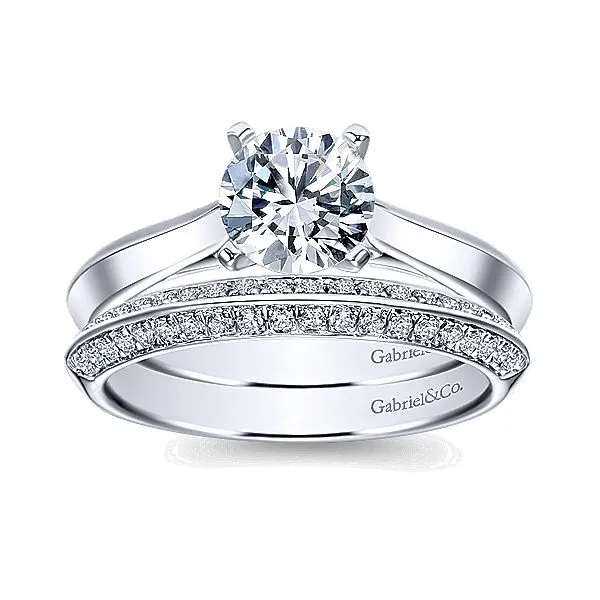 14K White Gold Solitaire Mounting Image 4 Your Jewelry Box Altoona, PA