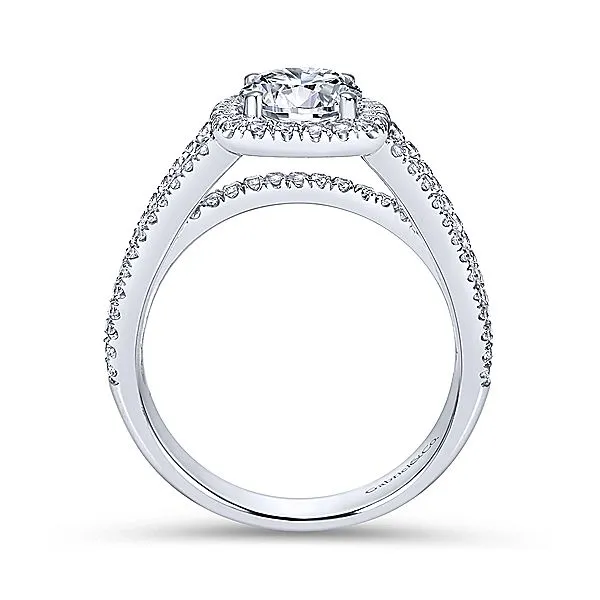 Gabriel & Co Halo Diamond Engagement Mounting Image 2 Your Jewelry Box Altoona, PA