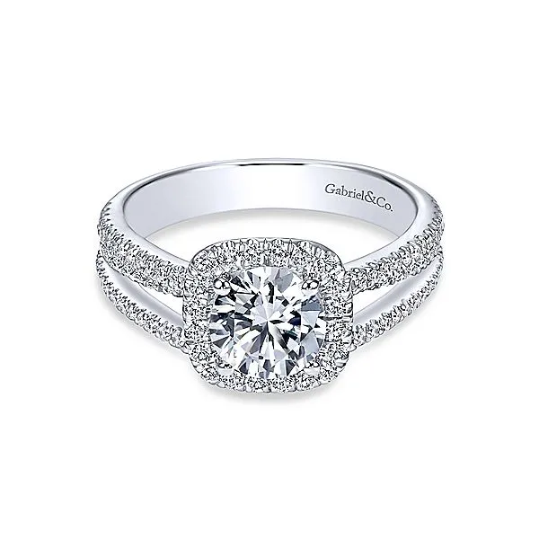 Gabriel & Co Halo Diamond Engagement Mounting Your Jewelry Box Altoona, PA