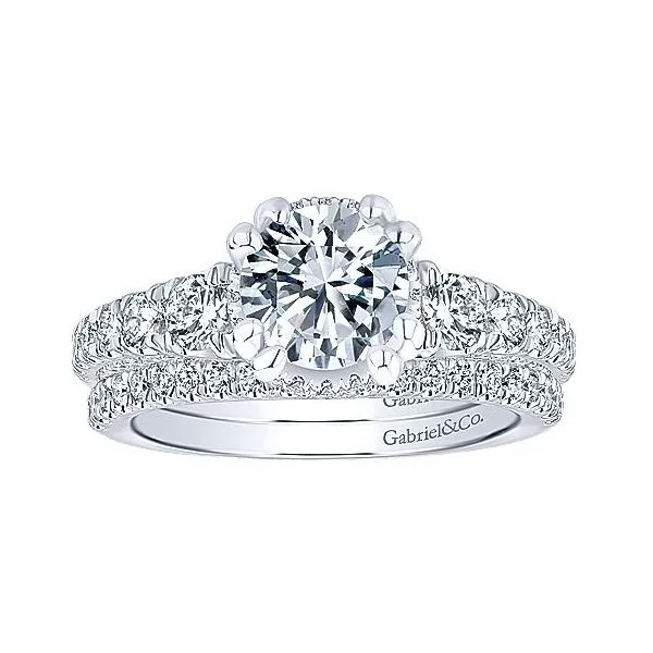 14K White Gold Crow Engagement Mounting Image 4 Your Jewelry Box Altoona, PA