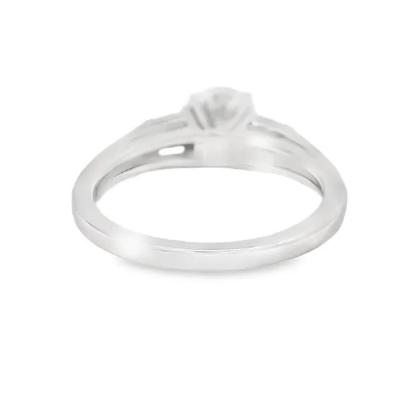 14K White Gikd Baguette Diamond Engagement Mounting Image 3 Your Jewelry Box Altoona, PA
