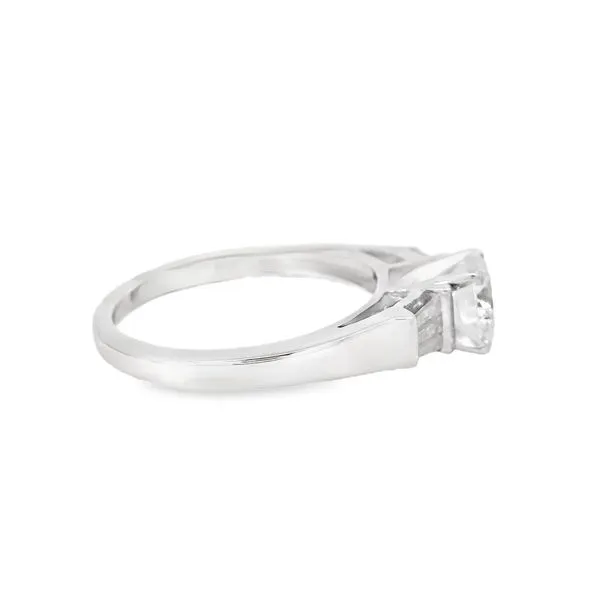 14K White Gikd Baguette Diamond Engagement Mounting Image 4 Your Jewelry Box Altoona, PA