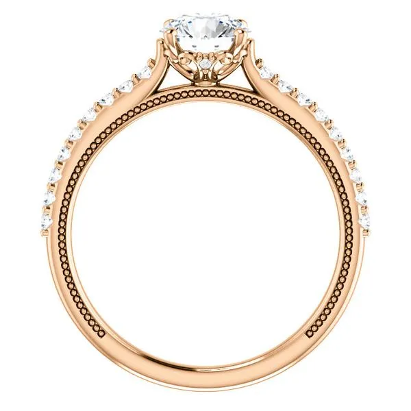 14K Rose Gold Diamond Engagement Ring Mounting Image 3 Your Jewelry Box Altoona, PA