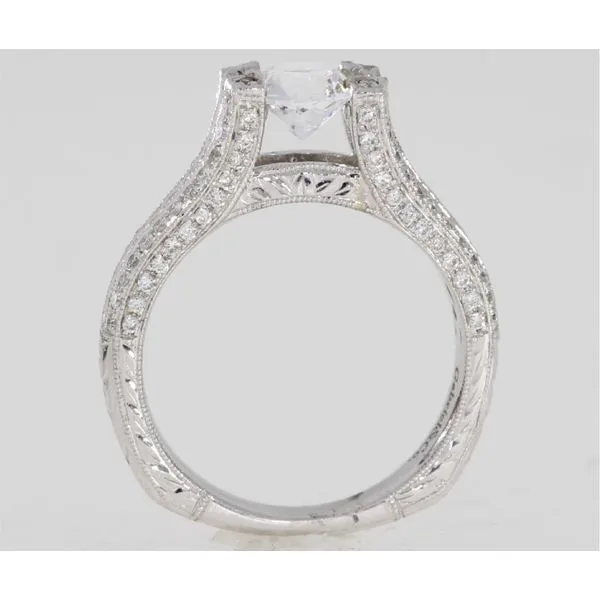 Gabriel & Co Pave Diamond Engagement Ring Image 3 Your Jewelry Box Altoona, PA