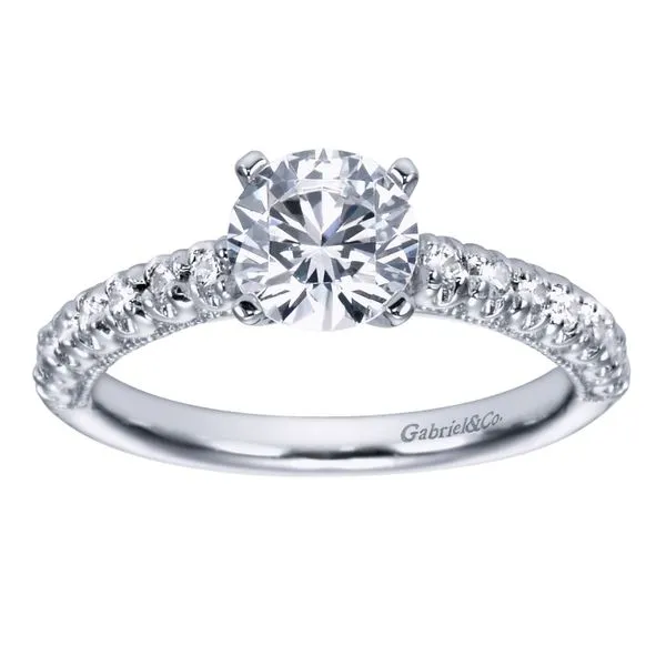 Gabriel & Co. 14KW Diamond Engagement Ring Image 4 Your Jewelry Box Altoona, PA