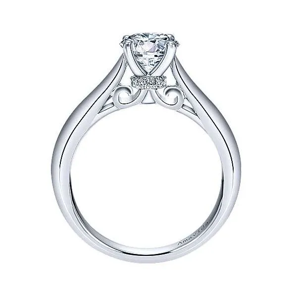 Amavida 18K White Gold Solitaire Diamond Engagement Mounting Image 2 Your Jewelry Box Altoona, PA