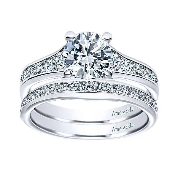 Amavida 18K White Gold Diamond Engagement Ring Image 4 Your Jewelry Box Altoona, PA