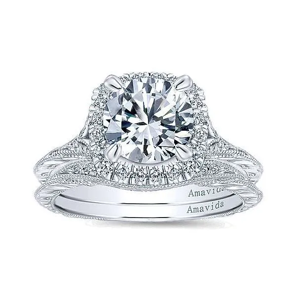 Amavida Vintage Style Engagement Ring Mounting Image 4 Your Jewelry Box Altoona, PA