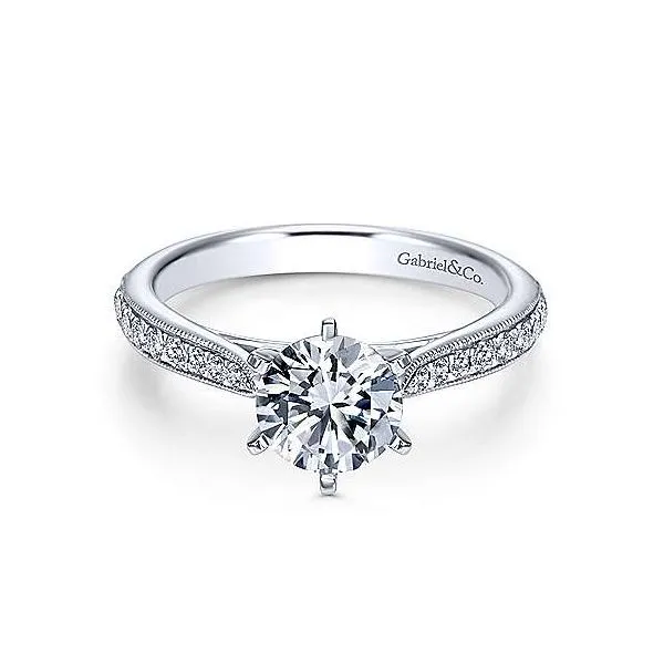 14K White Gold Diamond Engagement Mounting Your Jewelry Box Altoona, PA
