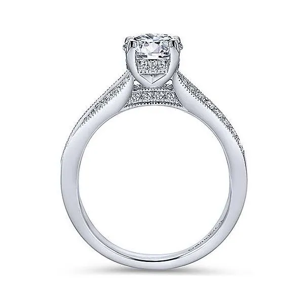 14K White Gold Diamond Engagement Mounting Image 2 Your Jewelry Box Altoona, PA