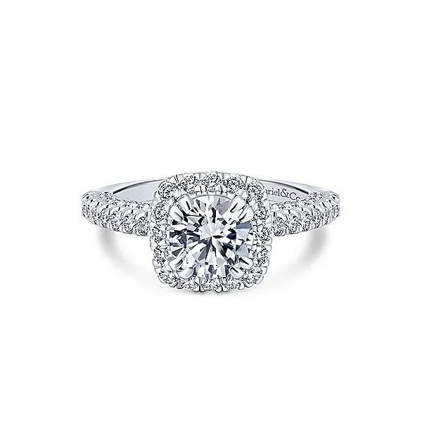 14K White Gold Diamond Crown Engagement Mounting Your Jewelry Box Altoona, PA