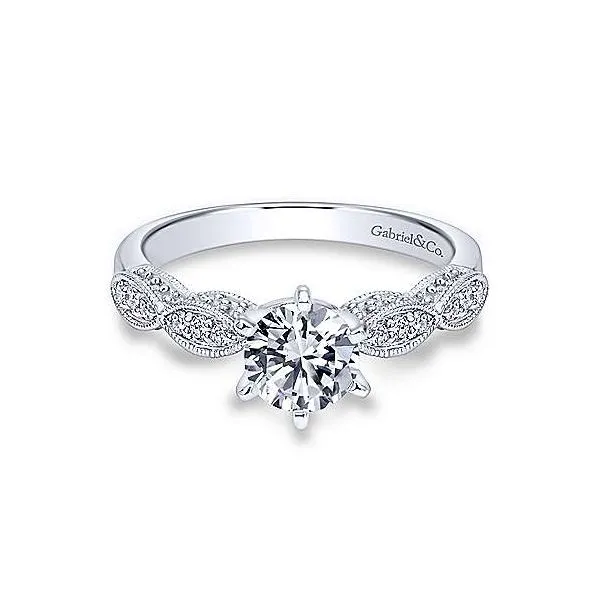 14K White Gold Antique Style  Diamond Engagement Mounting Your Jewelry Box Altoona, PA