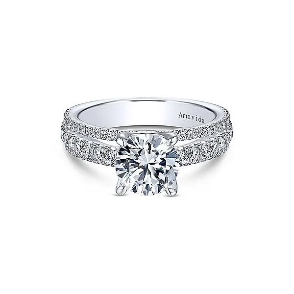 Amavida 18K White Gold Diamond Engagement Mounting Your Jewelry Box Altoona, PA