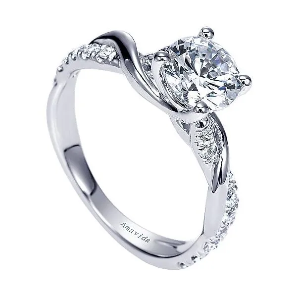Amavida Interwoven Diamond Engagement Ring Mounting Image 3 Your Jewelry Box Altoona, PA