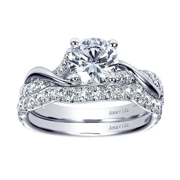 Amavida Interwoven Diamond Engagement Ring Mounting Image 4 Your Jewelry Box Altoona, PA