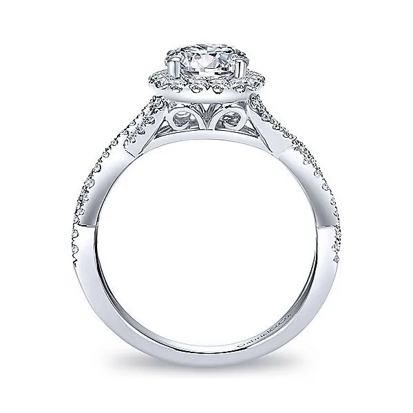 Gabriel & Co 14K White Gold Diamond Engagement Ring Image 2 Your Jewelry Box Altoona, PA