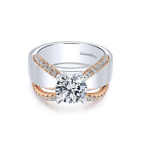 Gabriel & Co Diamond Wide Engagement Mounting Your Jewelry Box Altoona, PA