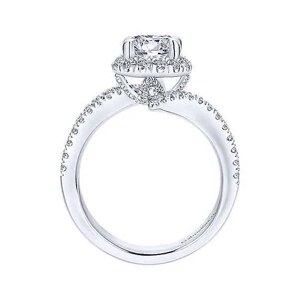 Gabriel & Co Double Row Bypass Diamond Engagement Mounting Image 2 Your Jewelry Box Altoona, PA
