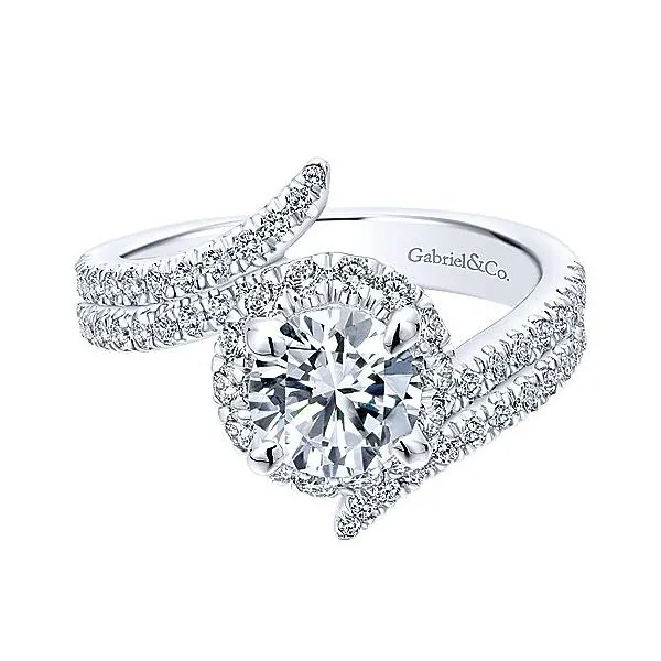Gabriel & Co Double Row Bypass Diamond Engagement Mounting Your Jewelry Box Altoona, PA