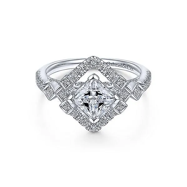 Gabriel & Co Diamond Princess Engagement Ring Your Jewelry Box Altoona, PA