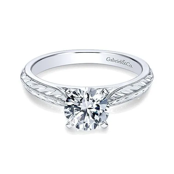 14K White Gold Vintage Solitaire Engagement Mounting Your Jewelry Box Altoona, PA