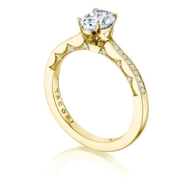 Tacori 14K Yellow Gold Oval Diamond Engagement Ring Image 3 Your Jewelry Box Altoona, PA