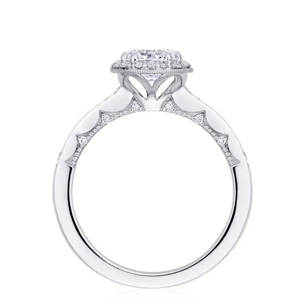 Tacori 14K White Gold Round Diamond Bloom & Pave Engagement Ring Image 2 Your Jewelry Box Altoona, PA