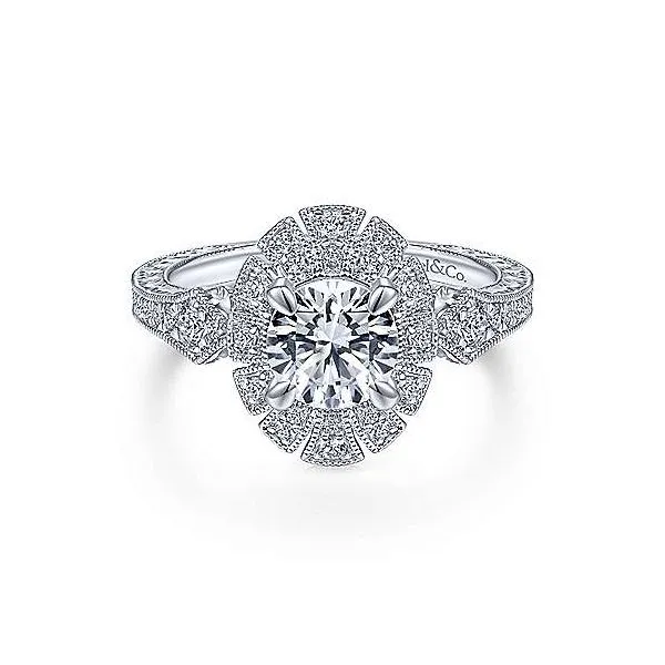14K White Gold Diamond Vintage Engagement Mounting Your Jewelry Box Altoona, PA