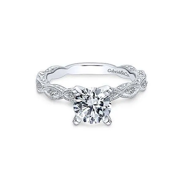 14K White Gold Antique Diamond Engagement Mounting Your Jewelry Box Altoona, PA