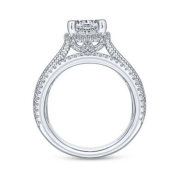 Gabriel & Co 14K White Gold Diamond Engagement Ring Image 3 Your Jewelry Box Altoona, PA