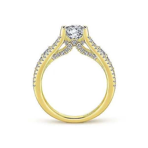 Gabriel & Co 14K Yellow Gold Engagement Ring Image 2 Your Jewelry Box Altoona, PA
