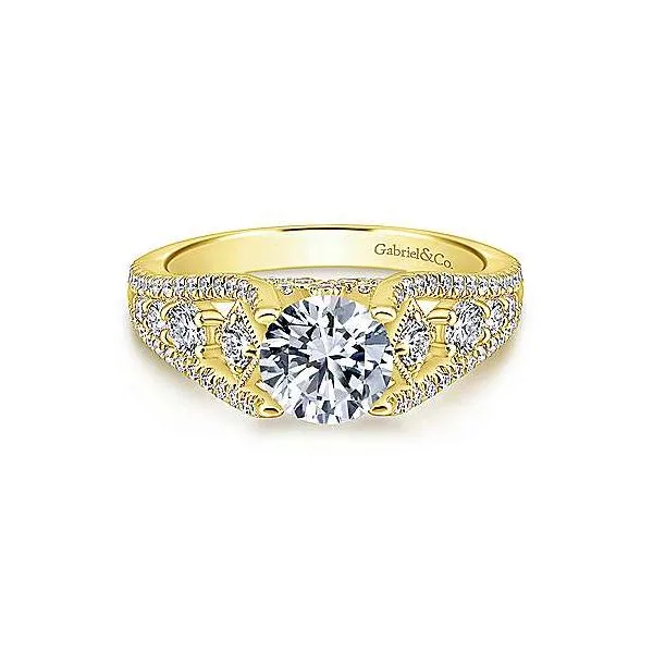 Gabriel & Co 14K Yellow Gold Engagement Ring Your Jewelry Box Altoona, PA