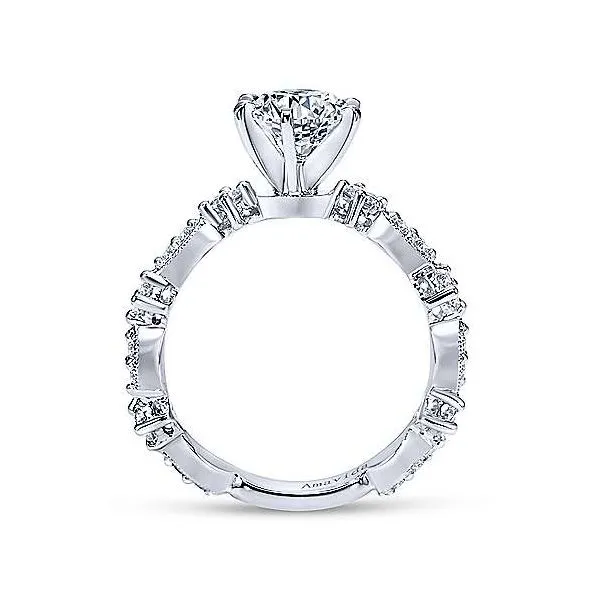 Amavida 18K White Gold Diamond Engagement Ring Image 2 Your Jewelry Box Altoona, PA