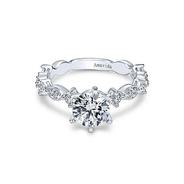 Amavida 18K White Gold Diamond Engagement Ring Your Jewelry Box Altoona, PA