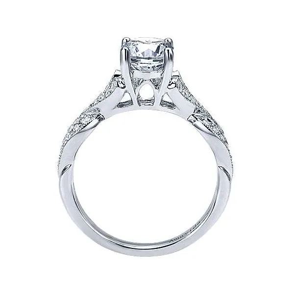 Amavida 18K White Gold Diamond Engagement Ring Image 2 Your Jewelry Box Altoona, PA