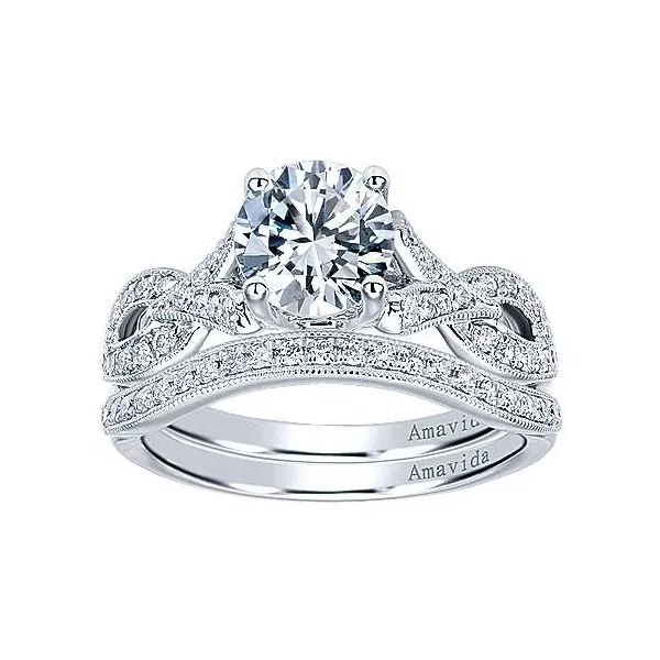 Amavida 18K White Gold Diamond Engagement Ring Image 4 Your Jewelry Box Altoona, PA