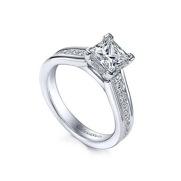 Amavida 18K White Gold Diamond Engagement Ring Image 3 Your Jewelry Box Altoona, PA