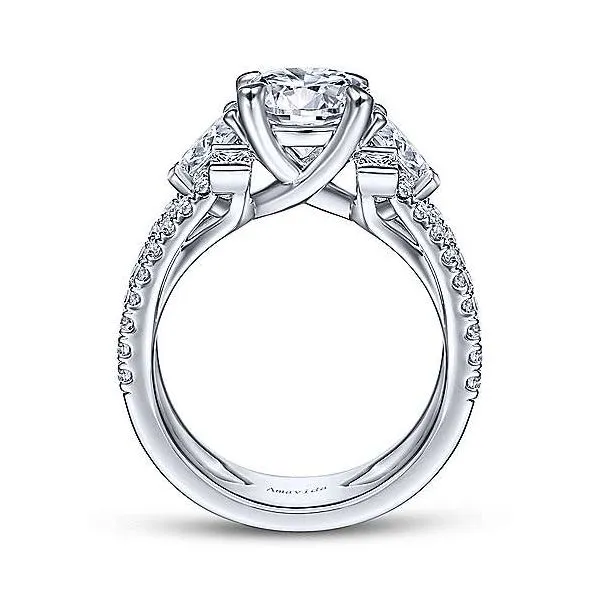 Amavida 18K White Gold Diamond Engagement Ring Image 3 Your Jewelry Box Altoona, PA