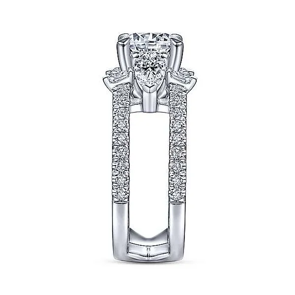 Amavida 18K White Gold Diamond Engagement Ring Image 4 Your Jewelry Box Altoona, PA